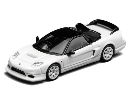 Honda NSX-R GT RHD (Right Hand Drive) Championship White with Black Top "Intern 64" Series 1/64 Diecast Model Car by MotorHelix by Motorhelix