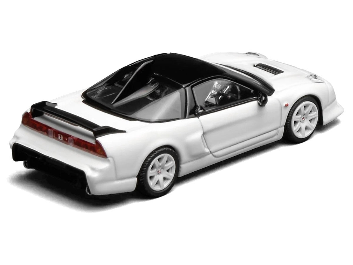 Honda NSX-R GT RHD (Right Hand Drive) Championship White with Black Top "Intern 64" Series 1/64 Diecast Model Car by MotorHelix by Motorhelix