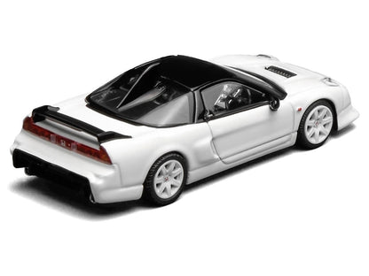 Honda NSX-R GT RHD (Right Hand Drive) Championship White with Black Top "Intern 64" Series 1/64 Diecast Model Car by MotorHelix by Motorhelix