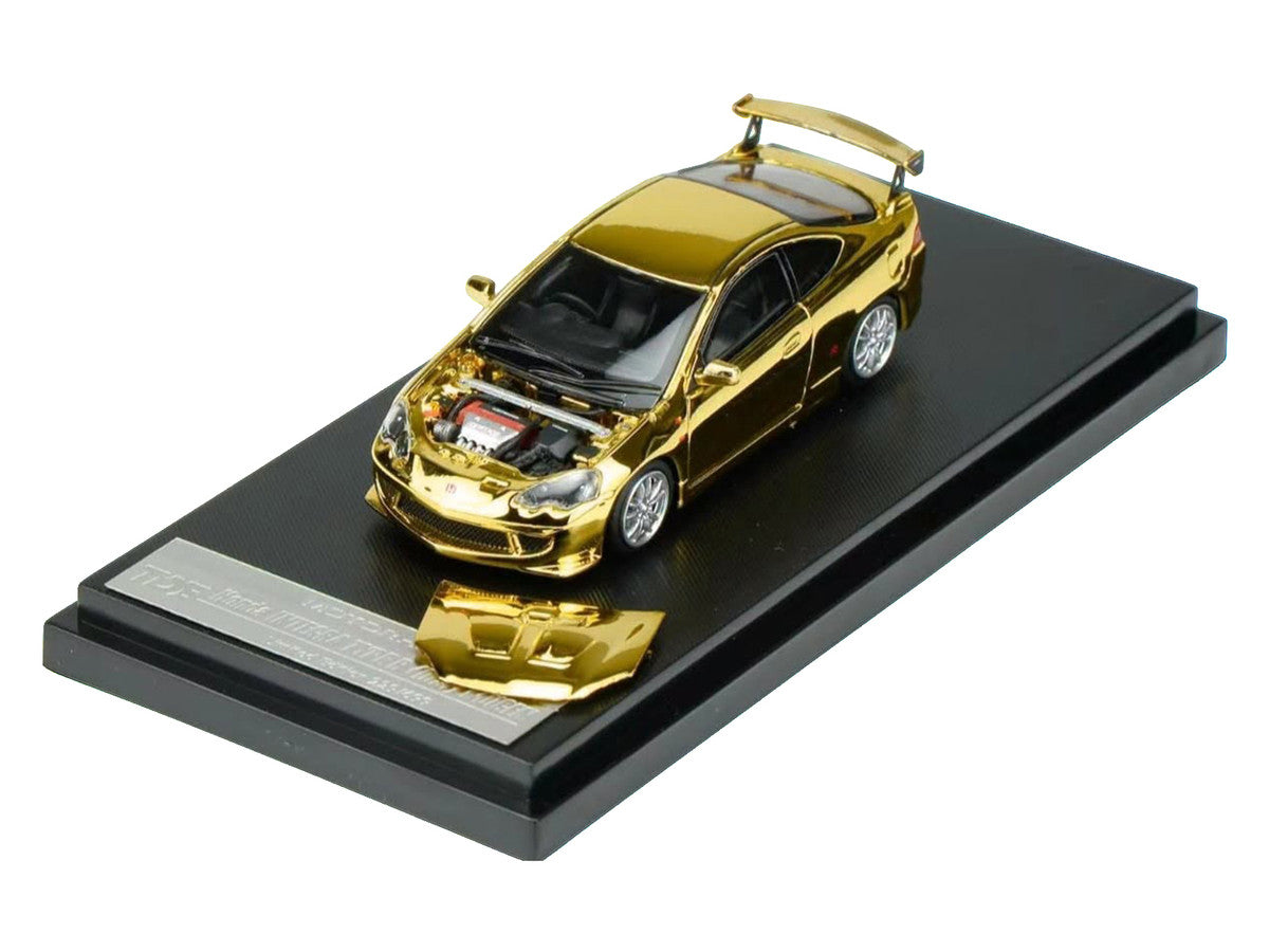 Honda Integra Type R (DC5) MUGEN RHD (Right Hand Drive) Gold Chrome "Thailand Diecast Expo 2026 Event Model" 1/64 Diecast Model Car by MotorHelix by Motorhelix