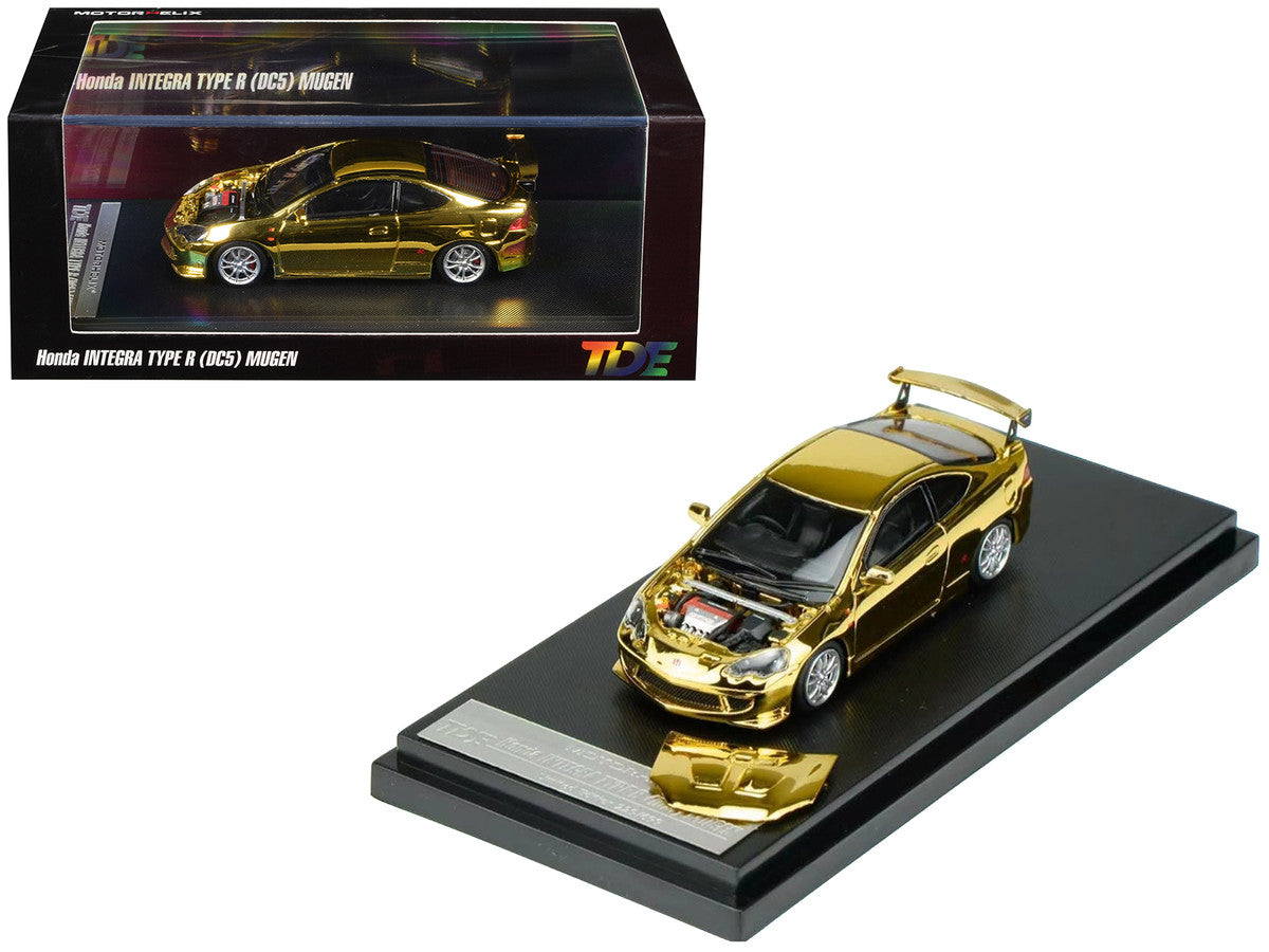 Honda Integra Type R (DC5) MUGEN RHD (Right Hand Drive) Gold Chrome "Thailand Diecast Expo 2026 Event Model" 1/64 Diecast Model Car by MotorHelix by Motorhelix
