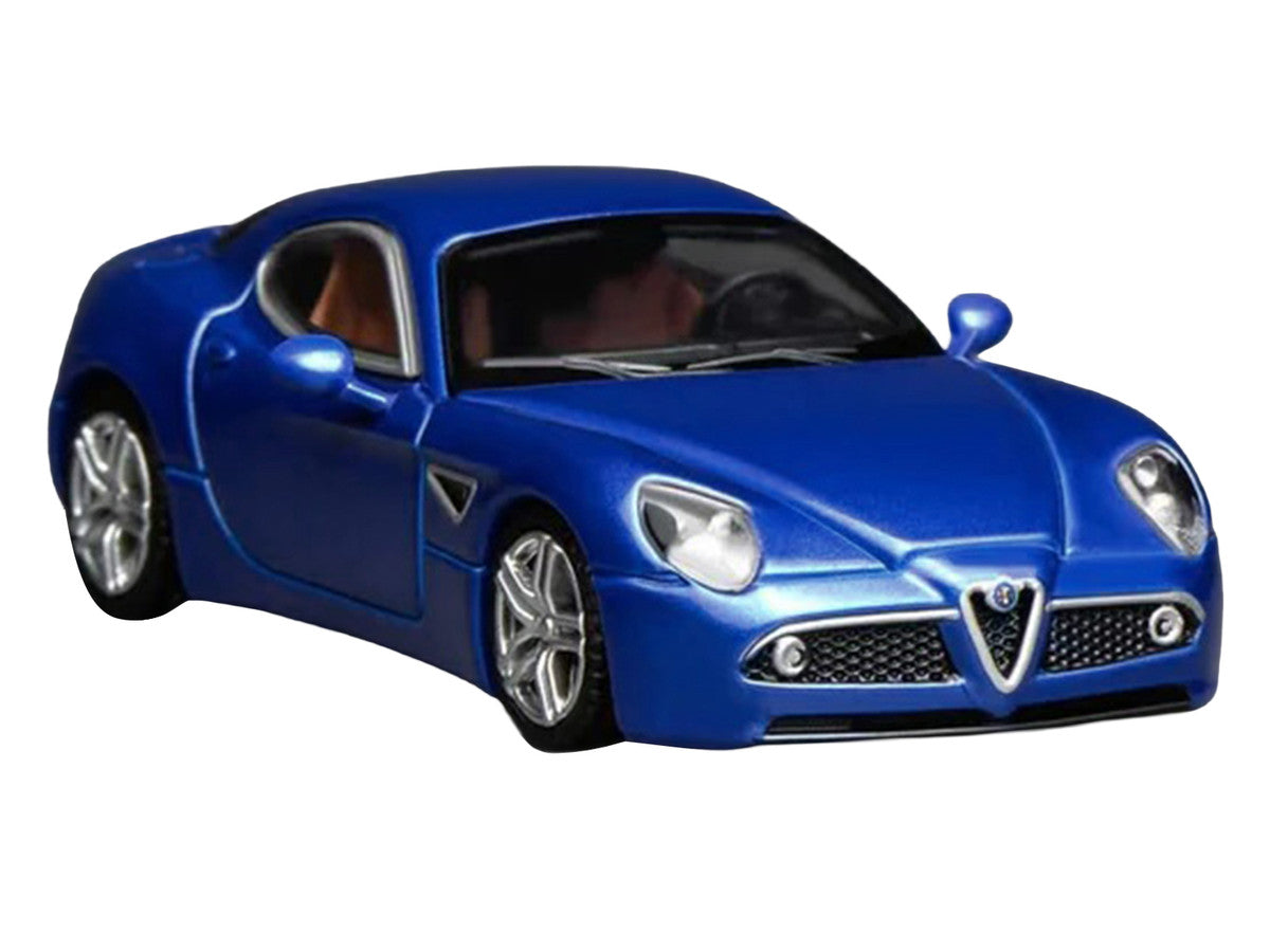 2008 Alfa Romeo 8C Competizione Blue Metallic 1/64 Diecast Model Car by MotorHelix by Motorhelix