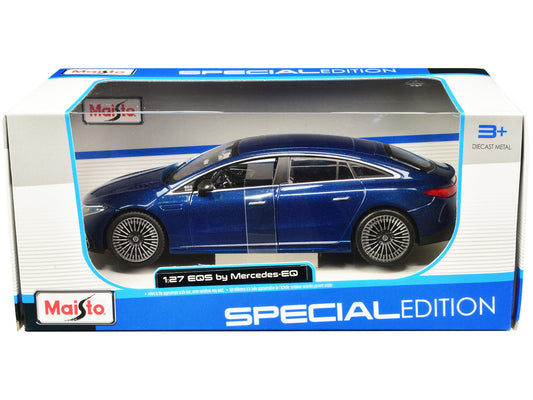 Mercedes-Benz EQS Blue Metallic "Special Edition" Series 1/27 Diecast Model Car by Maisto by Maisto