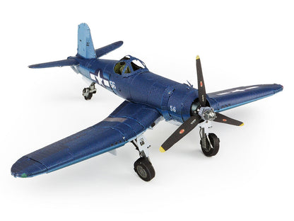 Model Kit Vought F4U Corsair Fighter Aircraft "World War II" United States Navy (Challenging Difficulty) Steel Model by Metal Earth by Metal Earth