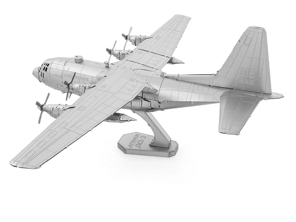 Model Kit Lockheed C-130 Hercules Transport Aircraft "United States Air Force" (Moderate Difficulty) Steel Model by Metal Earth by Metal Earth