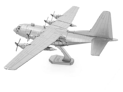 Model Kit Lockheed C-130 Hercules Transport Aircraft "United States Air Force" (Moderate Difficulty) Steel Model by Metal Earth by Metal Earth