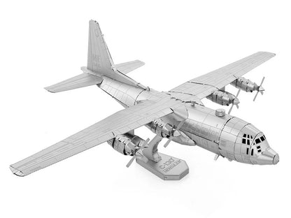 Model Kit Lockheed C-130 Hercules Transport Aircraft "United States Air Force" (Moderate Difficulty) Steel Model by Metal Earth by Metal Earth