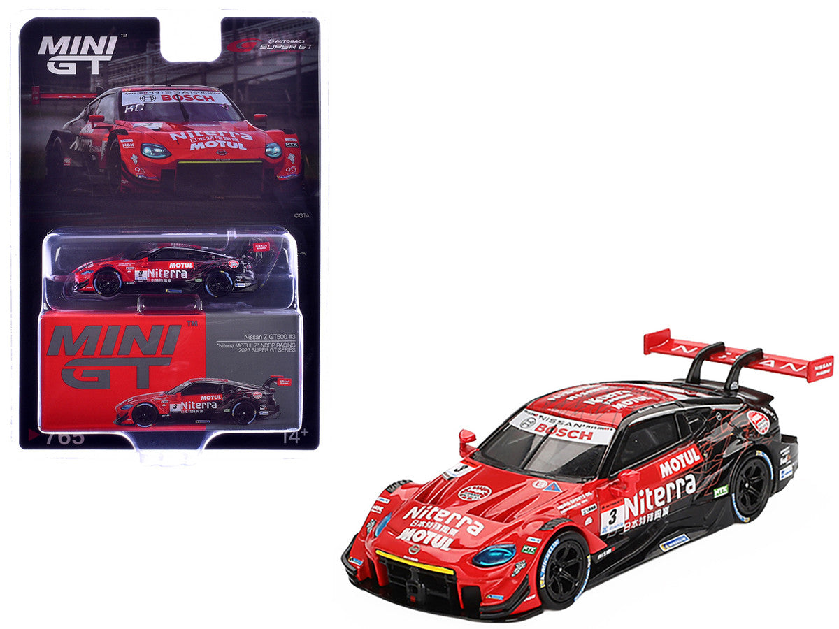 Nissan Z GT500 #3 Katsumasa Chiyo - Mitsunori Takaboshi "Niterra MOTUL Z - NDDP Racing" "Super GT Series" (2023) Limited Edition 1/64 Diecast Model Car by Mini GT by Mini GT