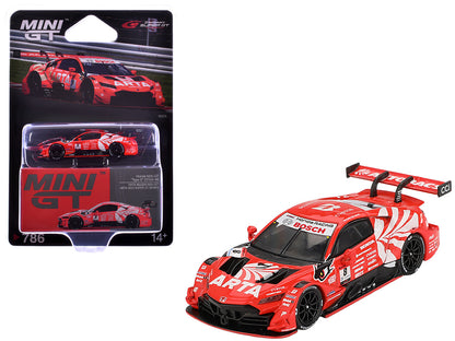 Honda NSX-GT "Type S" GT500 #8 Tomoki Nojiri - Toshiki Oyu "ARTA" "Super GT Series" (2023) Limited Edition 1/64 Diecast Model Car by Mini GT by Mini GT