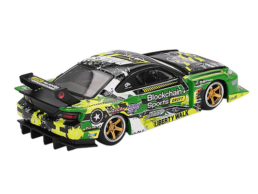 Nissan "LB-Super Silhouette" S15 SILVIA RHD (Right Hand Drive) #555 "V2" Yukio Fausto "Formula Drift Japan" (2024) Limited Edition 1/64 Diecast Model Car by Mini GT by Mini GT
