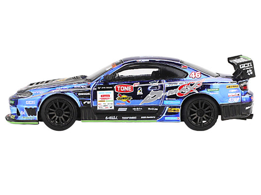 Nissan Silvia (S15) D-MAX RHD (Right Hand Drive) #46 Masao Suenaga "D-MAX Racing" "D1 Grand Prix" (2023) Limited Edition 1/64 Diecast Model Car by Mini GT by Mini GT