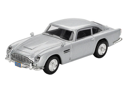 Aston Martin DB5 Birch Silver Metallic 007 James Bond "Casino Royale" (2006) Movie Limited Edition 1/64 Diecast Model Car by Mini GT-1