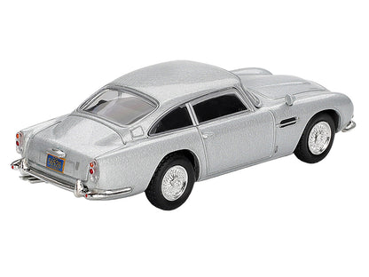 Aston Martin DB5 Birch Silver Metallic 007 James Bond "Casino Royale" (2006) Movie Limited Edition 1/64 Diecast Model Car by Mini GT-3
