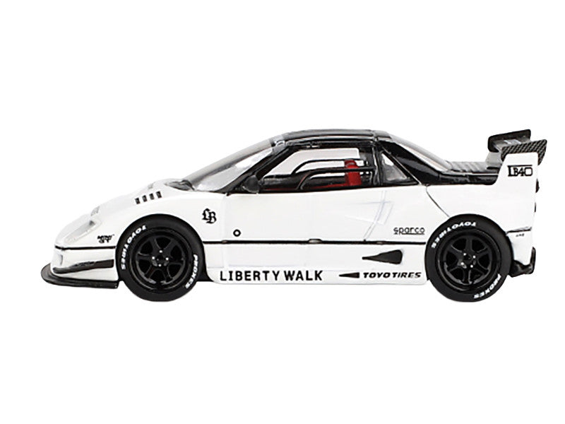 Mazda AZ-1 Liberty Walk LB40 RHD (Right Hand Drive) White with Black Top "2024 Tokyo Auto Salon" Limited Edition 1/64 Diecast Model Car by Mini GT by Mini GT