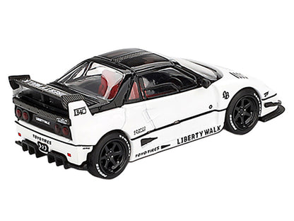 Mazda AZ-1 Liberty Walk LB40 RHD (Right Hand Drive) White with Black Top "2024 Tokyo Auto Salon" Limited Edition 1/64 Diecast Model Car by Mini GT by Mini GT