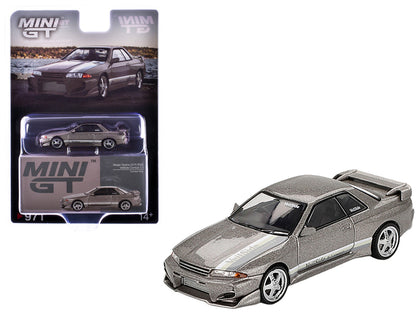 Nissan Skyline GT-R (R32) RHD (Right Hand Drive) "Veilside Combat C-I" Gray Metallic Limited Edition 1/64 Diecast Model Car by Mini GT by Mini GT