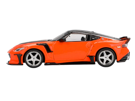 Nissan Z VeilSide FFZ400 Orange with Black Top Limited Edition 1/64 Diecast Model Car by Mini GT by Mini GT