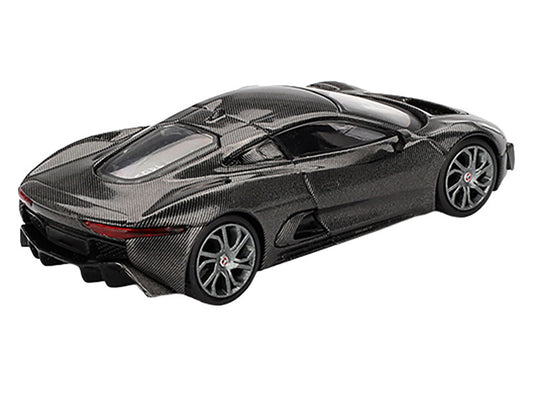 Jaguar C-X75 "Test Car" Black Carbon Limited Edition 1/64 Diecast Model Car by Mini GT by Mini GT