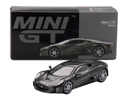 Jaguar C-X75 "Test Car" Black Carbon Limited Edition 1/64 Diecast Model Car by Mini GT by Mini GT