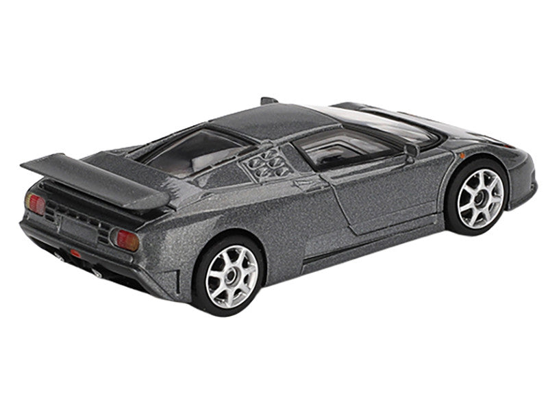 Bugatti EB110 Super Sport Grigio Scuro Dark Gray Metallic Limited Edition 1/64 Diecast Model Car by Mini GT by Mini GT