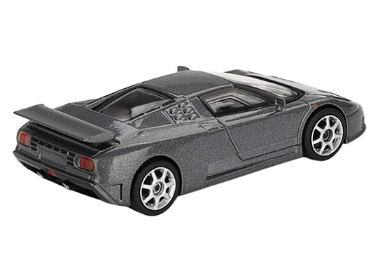Bugatti EB110 Super Sport Grigio Scuro Dark Gray Metallic Limited Edition 1/64 Diecast Model Car by Mini GT by Mini GT