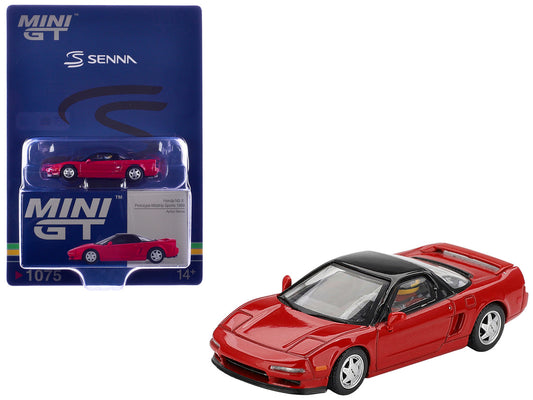 1989 Honda NS-X Prototype "Ayrton Senna - Midship Sports" Red with Black Top and Driver Figure Limited Edition 1/64 Diecast Model Car by Mini GT by Mini GT