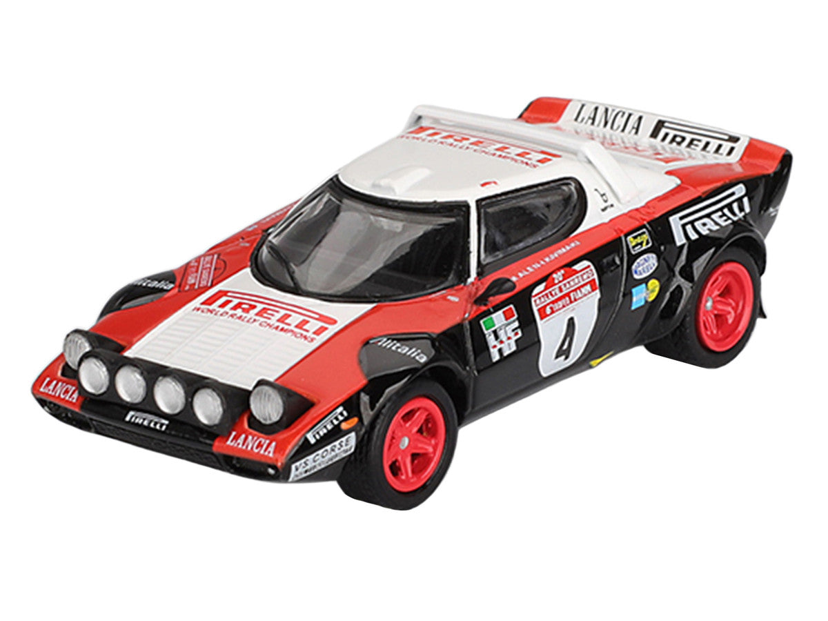 Lancia Stratos HF #4 Markku Alen - Ilkka Kivimaki Winner "Rally Sanremo" (1978) Limited Edition 1/64 Diecast Model Car by Mini GT by Mini GT