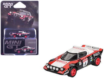 Lancia Stratos HF #4 Markku Alen - Ilkka Kivimaki Winner "Rally Sanremo" (1978) Limited Edition 1/64 Diecast Model Car by Mini GT by Mini GT