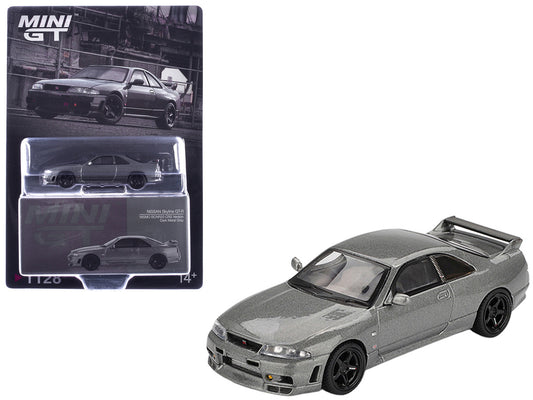 Nissan Skyline GT-R (NISMO BCNR33 CRS Version) RHD (Right Hand Drive) Dark Metal Gray Metallic Limited Edition 1/64 Diecast Model Car by Mini GT by Mini GT