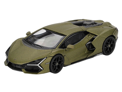 Lamborghini Revuelto Verde Gea Matte Green Metallic Limited Edition 1/64 Die Cast Model Car by Mini GT-1