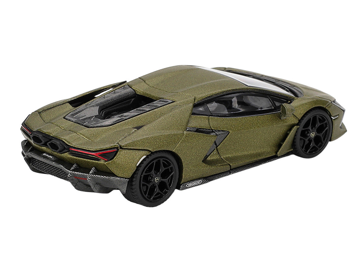 Lamborghini Revuelto Verde Gea Matte Green Metallic Limited Edition 1/64 Die Cast Model Car by Mini GT-3