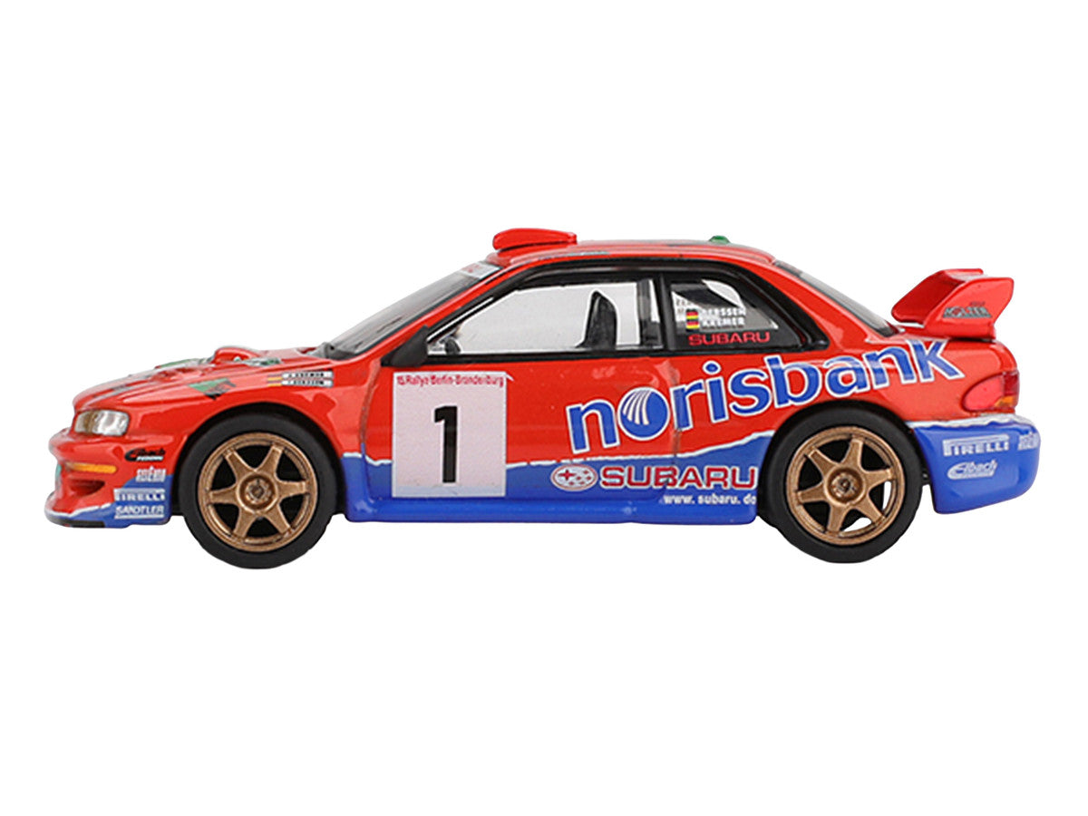 Subaru Impreza WRC97 #1 Armin Kremer - Fred Berssen Champion "Deutsche Rallye Meisterschaft (DRM)" (1999) Limited Edition 1/64 Diecast Model Car by Mini GT by Mini GT