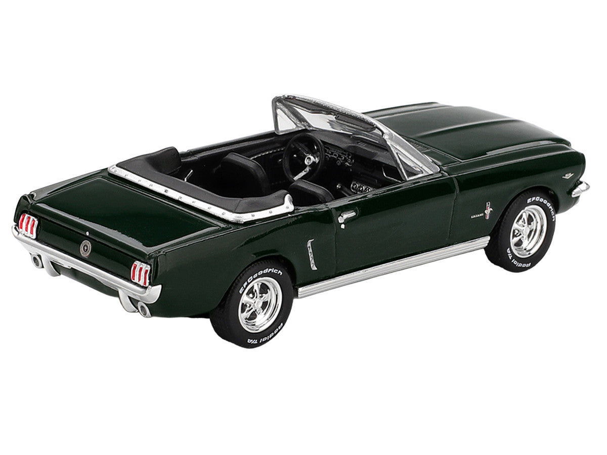 1964 Ford Mustang Convertible Highland Green Limited Edition 1/64 Diecast Model Car by Mini GT by Mini GT