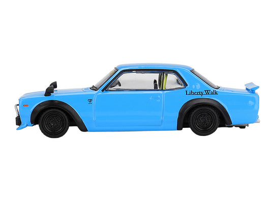 Nissan LB-Works Hakosuka RHD (Right Hand Drive) Baby Blue Limited Edition 1/64 Diecast Model Car by Mini GT by Mini GT