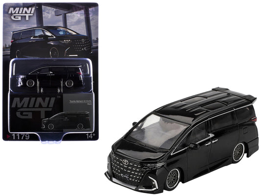 Toyota Alphard 40 KUHL Van RHD (Right Hand Drive) Black Limited Edition 1/64 Diecast Model Car by Mini GT by Mini GT