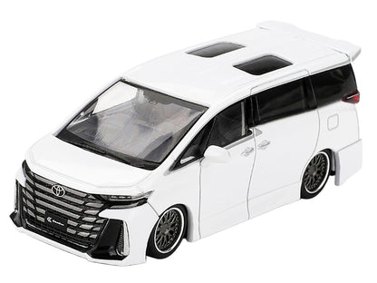 Toyota Vellfire 40 KUHL Van White Metallic Limited Edition 1/64 Die Cast Model Car by Mini GT-1