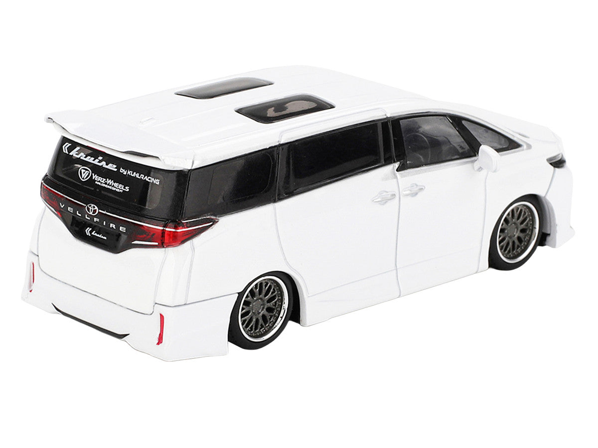Toyota Vellfire 40 KUHL Van White Metallic Limited Edition 1/64 Die Cast Model Car by Mini GT-3