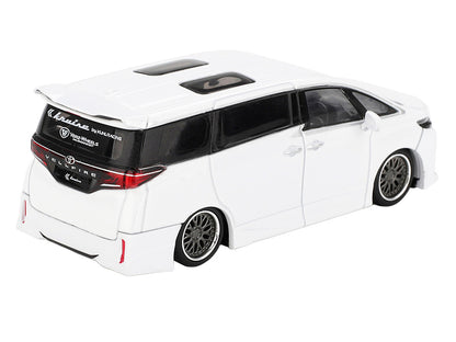 Toyota Vellfire 40 KUHL Van White Metallic Limited Edition 1/64 Die Cast Model Car by Mini GT-3