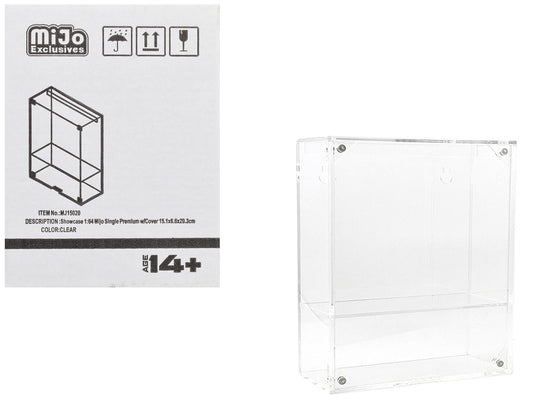 Showcase Premium Collector Single Display Case with Shelf "Mijo Exclusives" for 1/64 Scale Models by Other