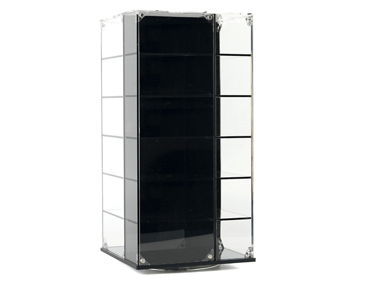 Acrylitower Showcase 24 Car Display Desktop Spinner with Cover "Mijo Exclusives" for 1/64 Scale Models by Other