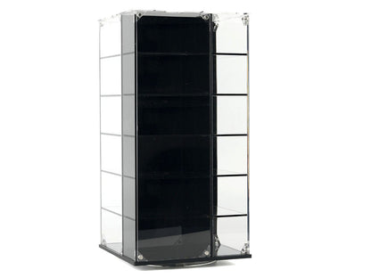 Acrylitower Showcase 24 Car Display Desktop Spinner with Cover "Mijo Exclusives" for 1/64 Scale Models by Other
