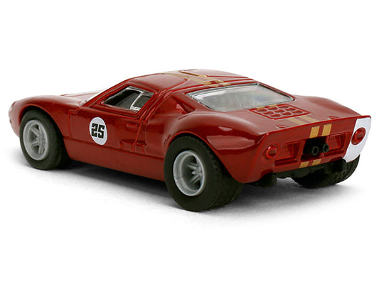 1965 Ford GT40 MK1 #25 Red Metallic with Gold Stripes "Collection" Series 1/64 Diecast Model Car by Majorette by Majorette