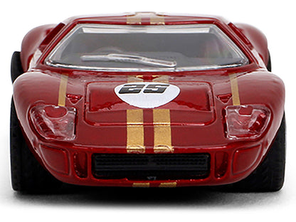 1965 Ford GT40 MK1 #25 Red Metallic with Gold Stripes "Collection" Series 1/64 Diecast Model Car by Majorette by Majorette