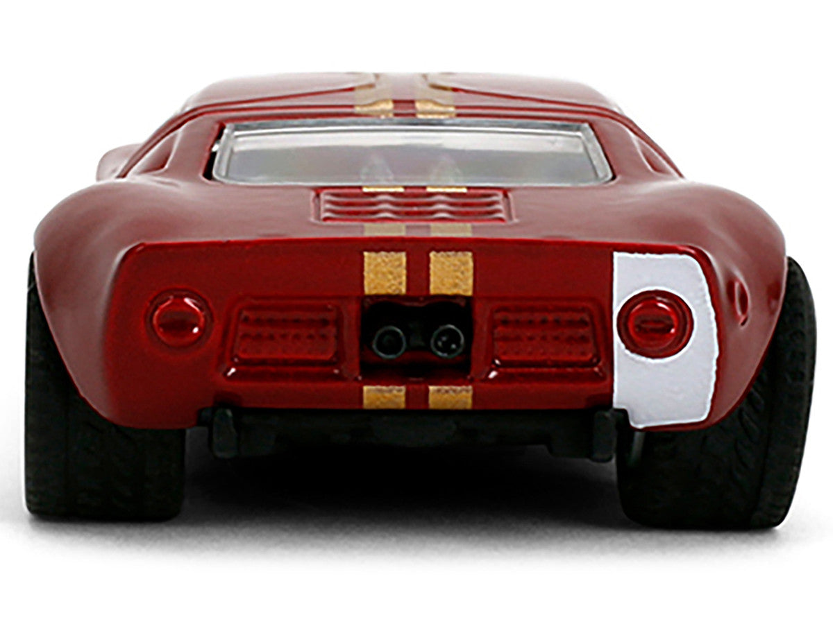 1965 Ford GT40 MK1 #25 Red Metallic with Gold Stripes "Collection" Series 1/64 Diecast Model Car by Majorette by Majorette