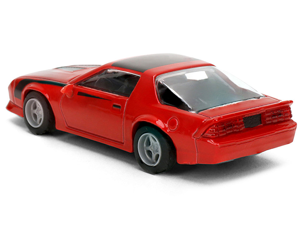 1985 Chevrolet Camaro Red with Black Top and Stripes "Collection" Series 1/64 Diecast Model Car by Majorette by Majorette