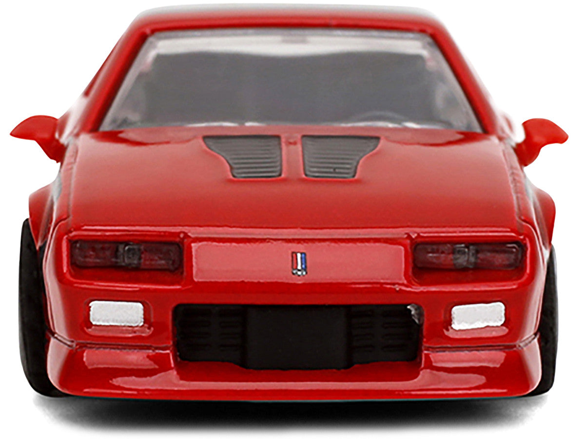 1985 Chevrolet Camaro Red with Black Top and Stripes "Collection" Series 1/64 Diecast Model Car by Majorette by Majorette