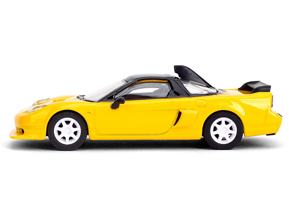 1995 Honda NSX-R GT RHD (Right Hand Drive) Yellow with Black Top "Collection" Series 1/64 Diecast Model Car by Majorette by Majorette