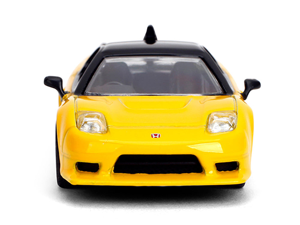 1995 Honda NSX-R GT RHD (Right Hand Drive) Yellow with Black Top "Collection" Series 1/64 Diecast Model Car by Majorette by Majorette