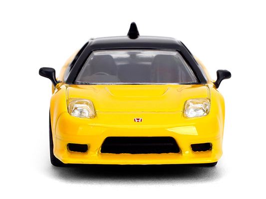 1995 Honda NSX-R GT RHD (Right Hand Drive) Yellow with Black Top "Collection" Series 1/64 Diecast Model Car by Majorette by Majorette