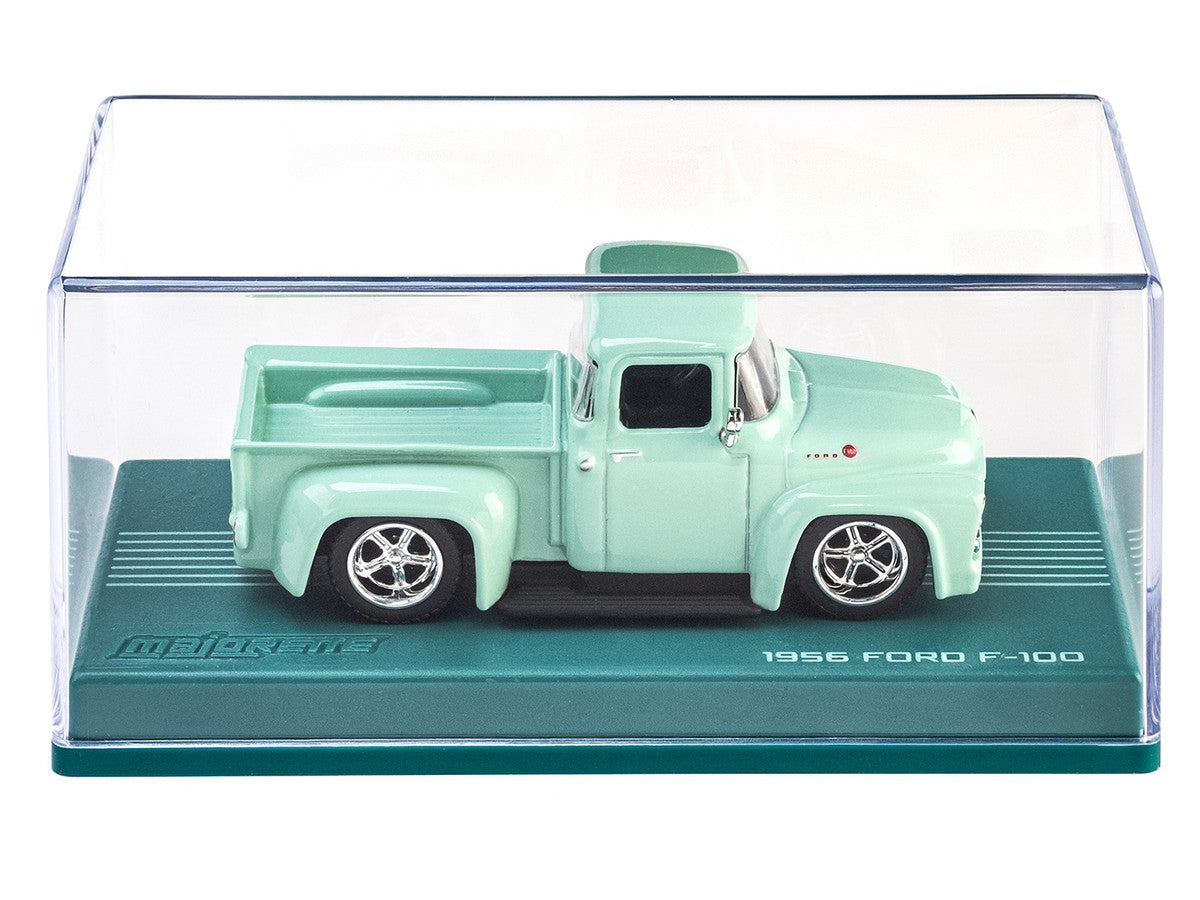 1956 Ford F-100 Pickup Truck Light Green "Collection" Series 1/64 Diecast Model Car by Majorette by Majorette
